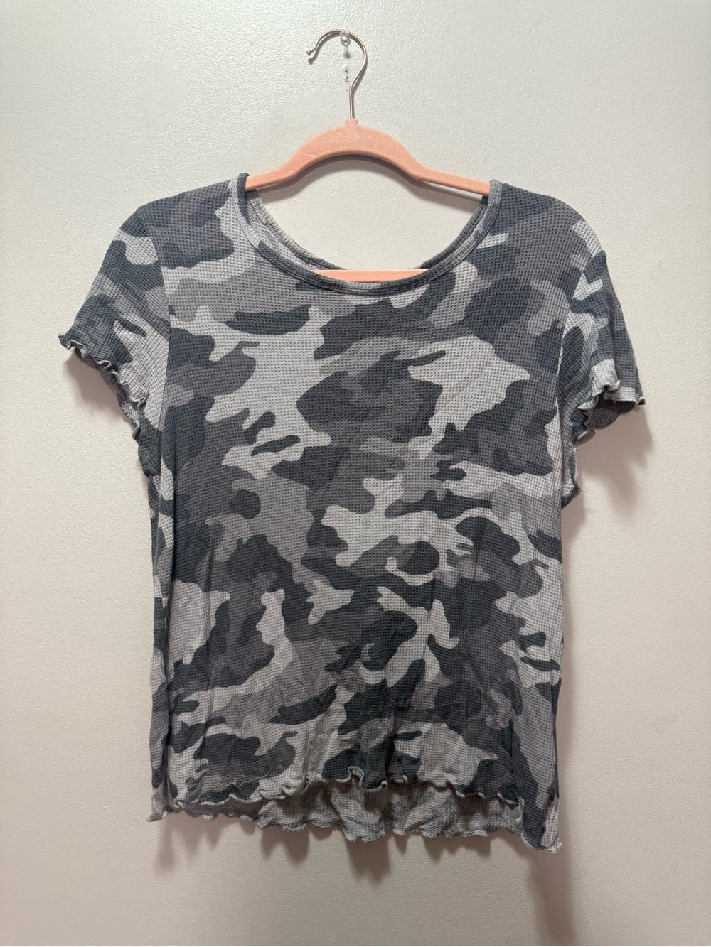 Waffle Knit Camouflage Shirt